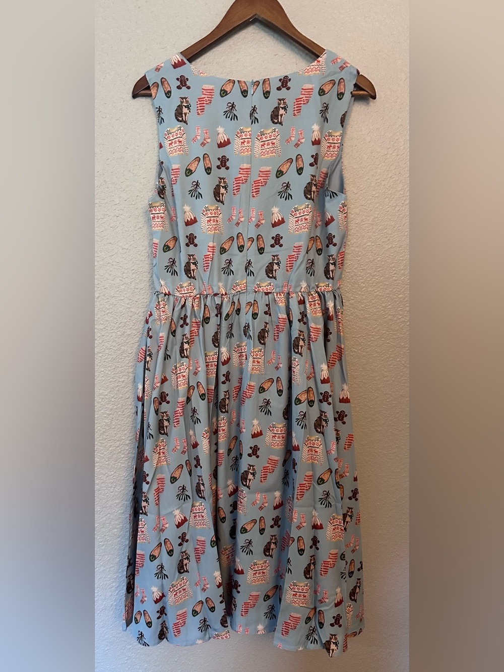 NWT Unique Vintage Tulip B Medium Winter Holiday Dress - Picture 4 of 10